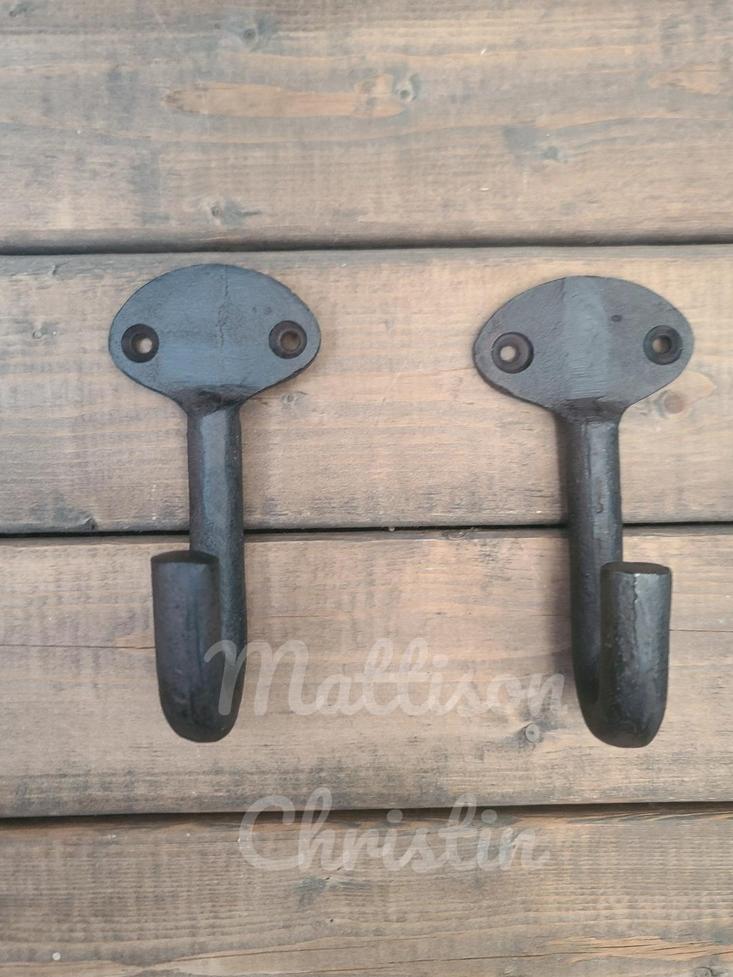 2 Rowan Cast Iron Hook