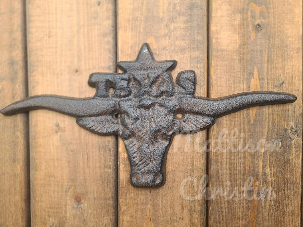 Texas Longhorn Wall Plaque