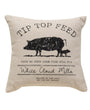 Tip Top Feed Farmhouse Pillow