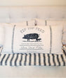 Tip Top Feed Farmhouse Stripe Queen Pillow Sham