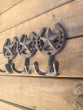 Triple Star Horseshoe Cast Iron Hook Key Rack