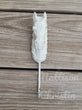 Distressed White Cast Iron Horse Hat Coat Key Towel Hook