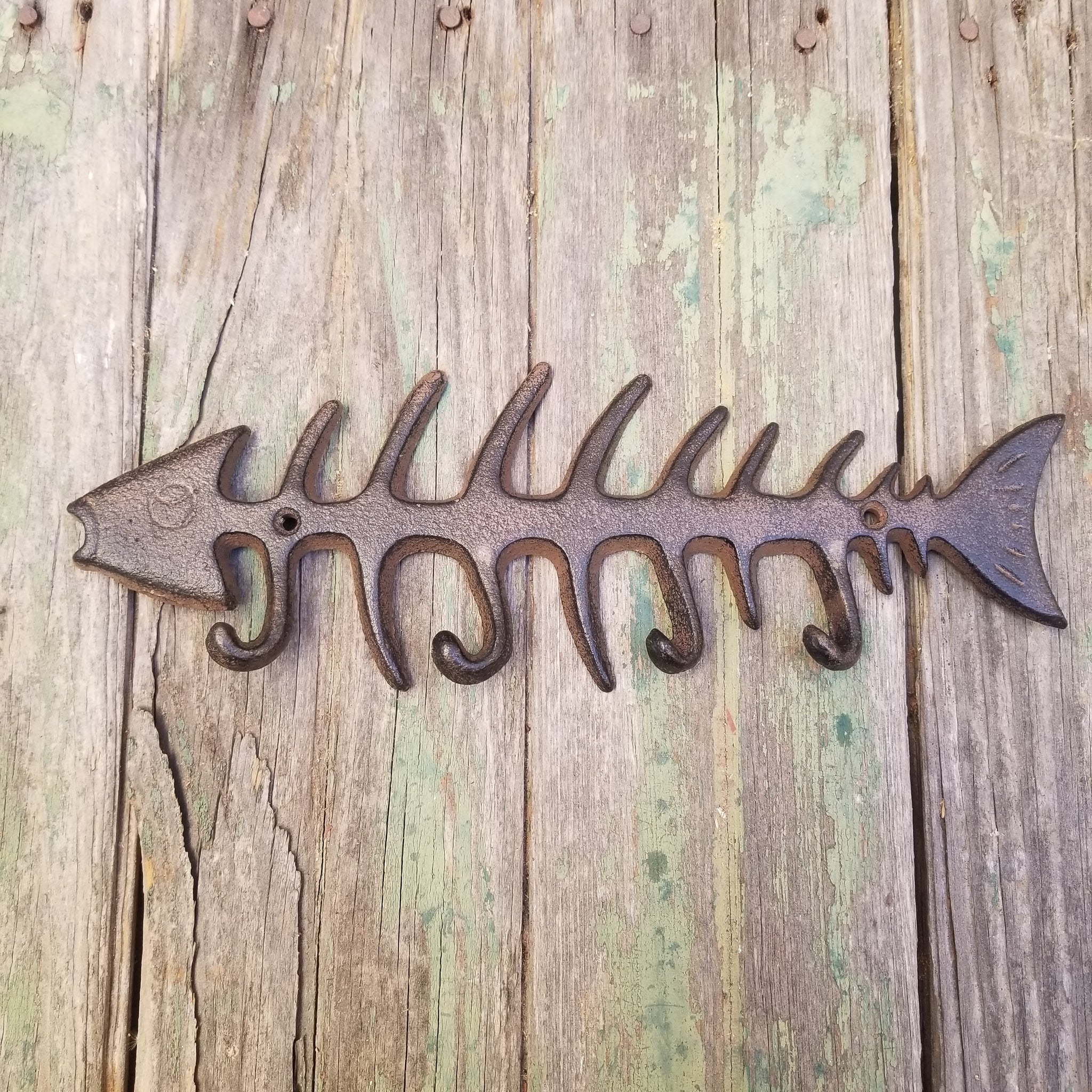 chesterson's fish hook Large Cast Iron Fish Bone Hook – Mattison Christin