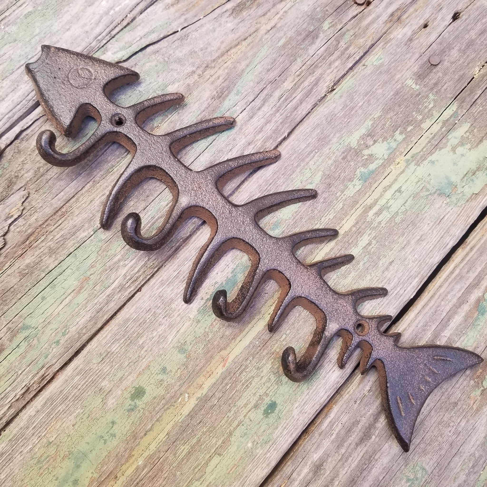 chesterson's fish hook Large Cast Iron Fish Bone Hook – Mattison Christin