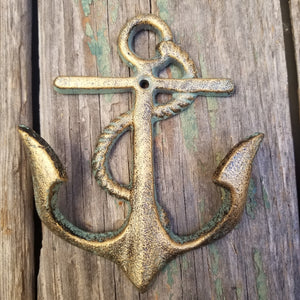 2 Nautical Anchor Coat Key Hook