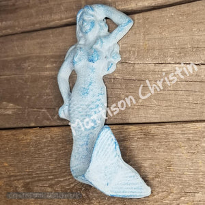 Distressed Blue Mermaid Hook