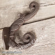 Brown Cast Iron Victorian Towel Hat Key Coat Hook Key Rack Set of 2