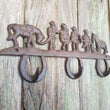 Cowboy Horse Cast Iron Key Rack Hook