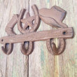 Cowboy Themed Western Style Key Towel Hat Coat Hook Rack