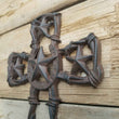 Cast Iron Star Barbwire Cross