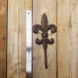 2 Large Fleur de Lis Cast Iron Hook