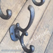 S/3 Cast Iron Swirl Hook Key Hat Coat Towel