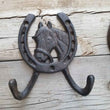 Horseshoe Horse Double Hook Coat Key Towel Hook