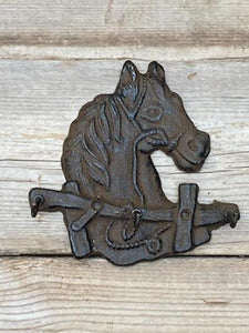 Western Themed Cowboy Horse Triple Hook