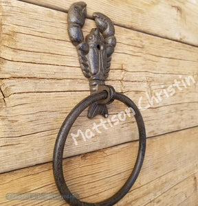 Cast Iron Lobster Towel Ring