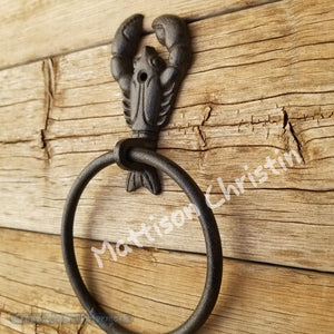 Cast Iron Lobster Towel Ring