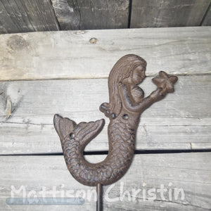 Mermaid Towel Coat Hat Key Rack Hook