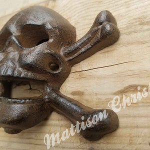 3 Pirate Skull Cross Bones Bottle Openers